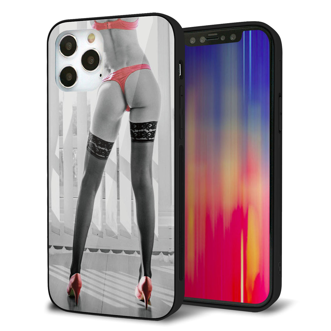 iPhone12 Pro 強化ガラス＆TPUスマホケース ガラプリ【KM889 ハイヒール】