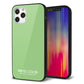 iPhone12 Pro 強化ガラス＆TPUスマホケース ガラプリ【KM898 パステルカラー(パステルグリーン)】