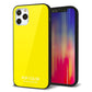 iPhone12 Pro 強化ガラス＆TPUスマホケース ガラプリ【KM904 ポップカラー(イエロー)】