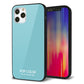 iPhone12 Pro 強化ガラス＆TPUスマホケース ガラプリ【KM905 ポップカラー(エメラルドブルー)】