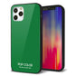 iPhone12 Pro 強化ガラス＆TPUスマホケース ガラプリ【KM907 ポップカラー(グリーン)】