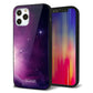 iPhone12 Pro 強化ガラス＆TPUスマホケース ガラプリ【KM925 Galaxias Purple】