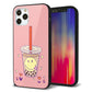 iPhone12 Pro 強化ガラス＆TPUスマホケース ガラプリ【MA903 タピオカ】