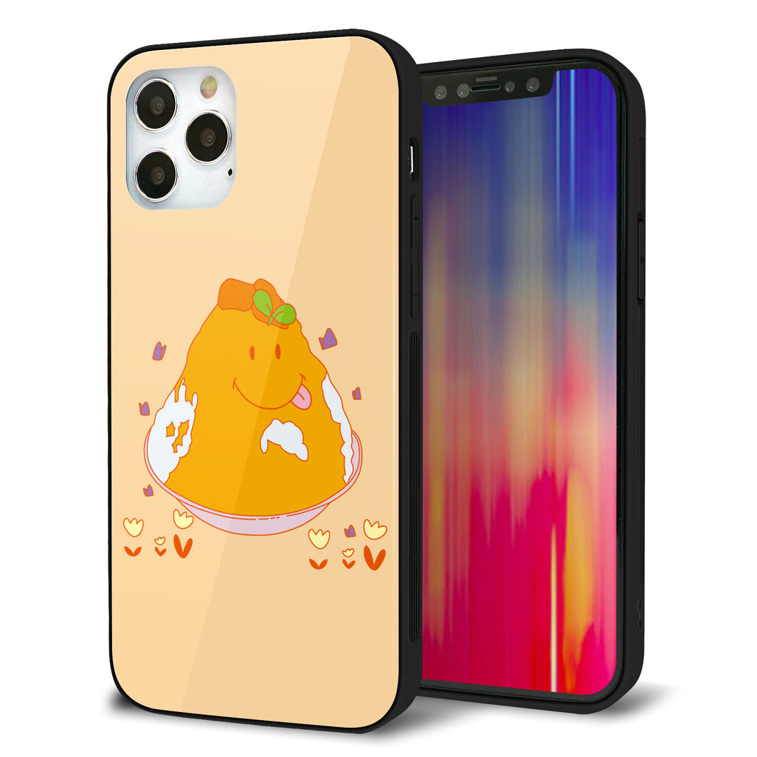 iPhone12 Pro 強化ガラス＆TPUスマホケース ガラプリ【MA904 台湾風かき氷】
