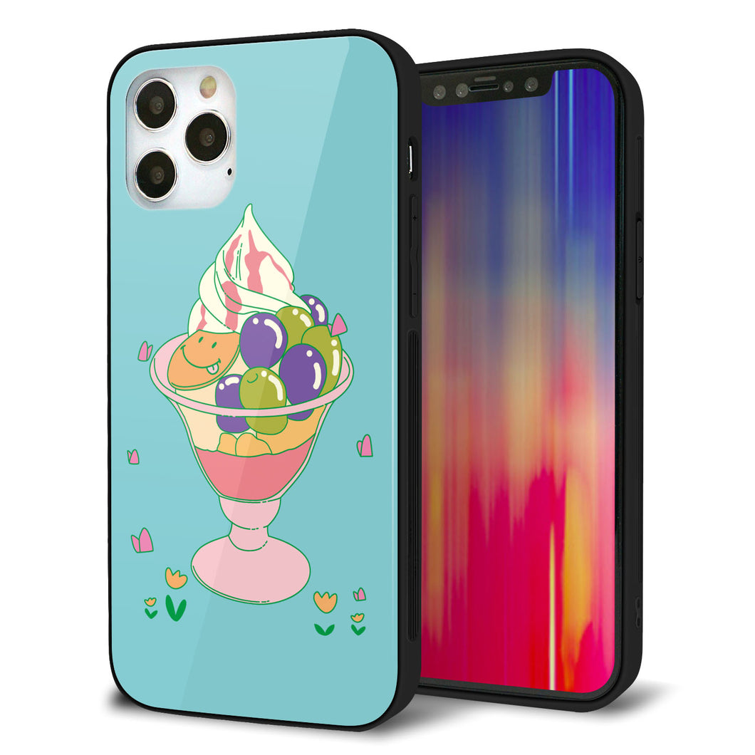 iPhone12 Pro 強化ガラス＆TPUスマホケース ガラプリ【MA905 マスカットパフェ】