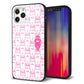 iPhone12 Pro 強化ガラス＆TPUスマホケース ガラプリ【MA914 パターン ウサギ】