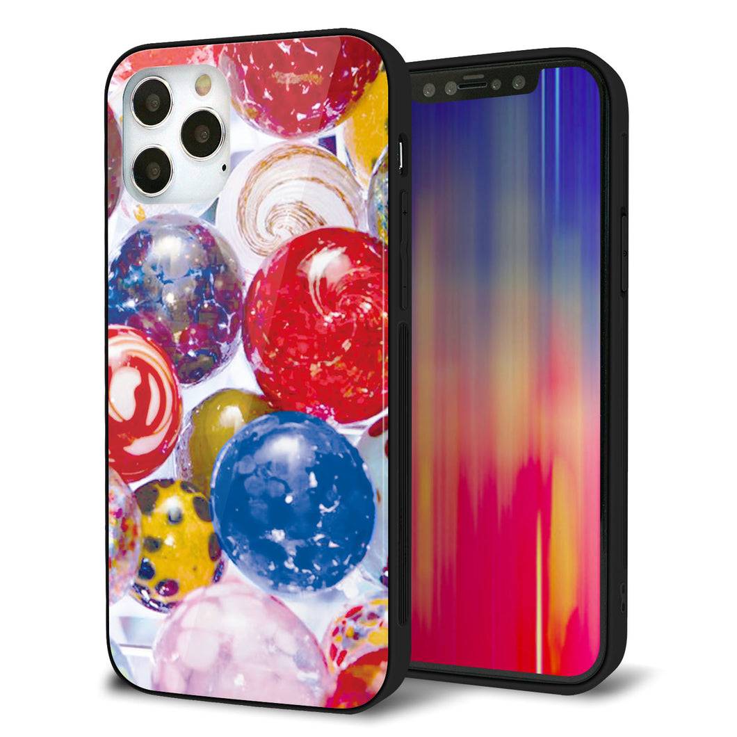 iPhone12 Pro 強化ガラス＆TPUスマホケース ガラプリ【MA935 ヨーヨー】