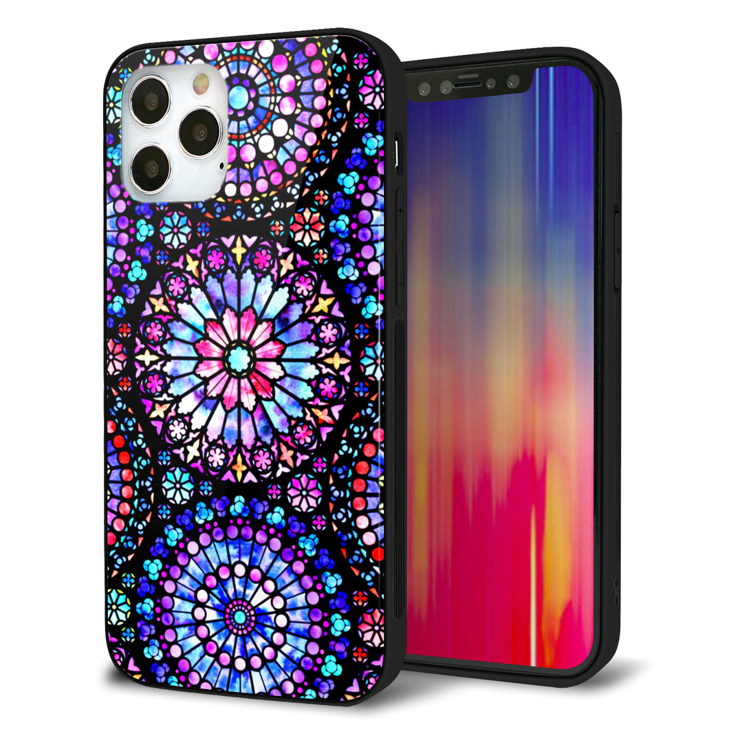 iPhone12 Pro 強化ガラス＆TPUスマホケース ガラプリ【MA953 パターン柄 A】