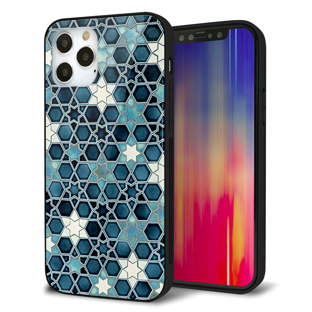 iPhone12 Pro 強化ガラス＆TPUスマホケース ガラプリ【MA955 パターン柄 C】