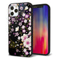 iPhone12 Pro 強化ガラス＆TPUスマホケース ガラプリ【MA961 和柄 花 C】