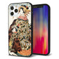 iPhone12 Pro 強化ガラス＆TPUスマホケース ガラプリ【MA967 花魁 C】