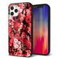 iPhone12 Pro 強化ガラス＆TPUスマホケース ガラプリ【MA992 フラワーA】