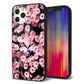 iPhone12 Pro 強化ガラス＆TPUスマホケース ガラプリ【MA993 フラワーB】