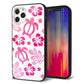 iPhone12 Pro 強化ガラス＆TPUスマホケース ガラプリ【SC879 ハワイアンアロハホヌ（ピンク）】