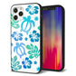iPhone12 Pro 強化ガラス＆TPUスマホケース ガラプリ【SC880 ハワイアンアロハホヌ（ブルー）】