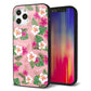 iPhone12 Pro 強化ガラス＆TPUスマホケース ガラプリ【SC882 ハワイアンアロハレトロ（ピンク）】