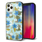 iPhone12 Pro 強化ガラス＆TPUスマホケース ガラプリ【SC883 ハワイアンアロハレトロ（ブルー）】