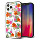 iPhone12 Pro 強化ガラス＆TPUスマホケース ガラプリ【SC884 ハワイアンアロハレトロ（ホワイト）】