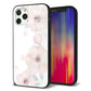 iPhone12 Pro 強化ガラス＆TPUスマホケース ガラプリ【SC948 ドゥ・フルール（ホワイト）】