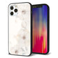 iPhone12 Pro 強化ガラス＆TPUスマホケース ガラプリ【SC952 ドゥ・フルール（セピア）】