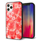 iPhone12 Pro 強化ガラス＆TPUスマホケース ガラプリ【VA816 ダイヤモンドとバラ】