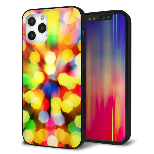 iPhone12 Pro 強化ガラス＆TPUスマホケース ガラプリ【VA874 未来へのワープ】