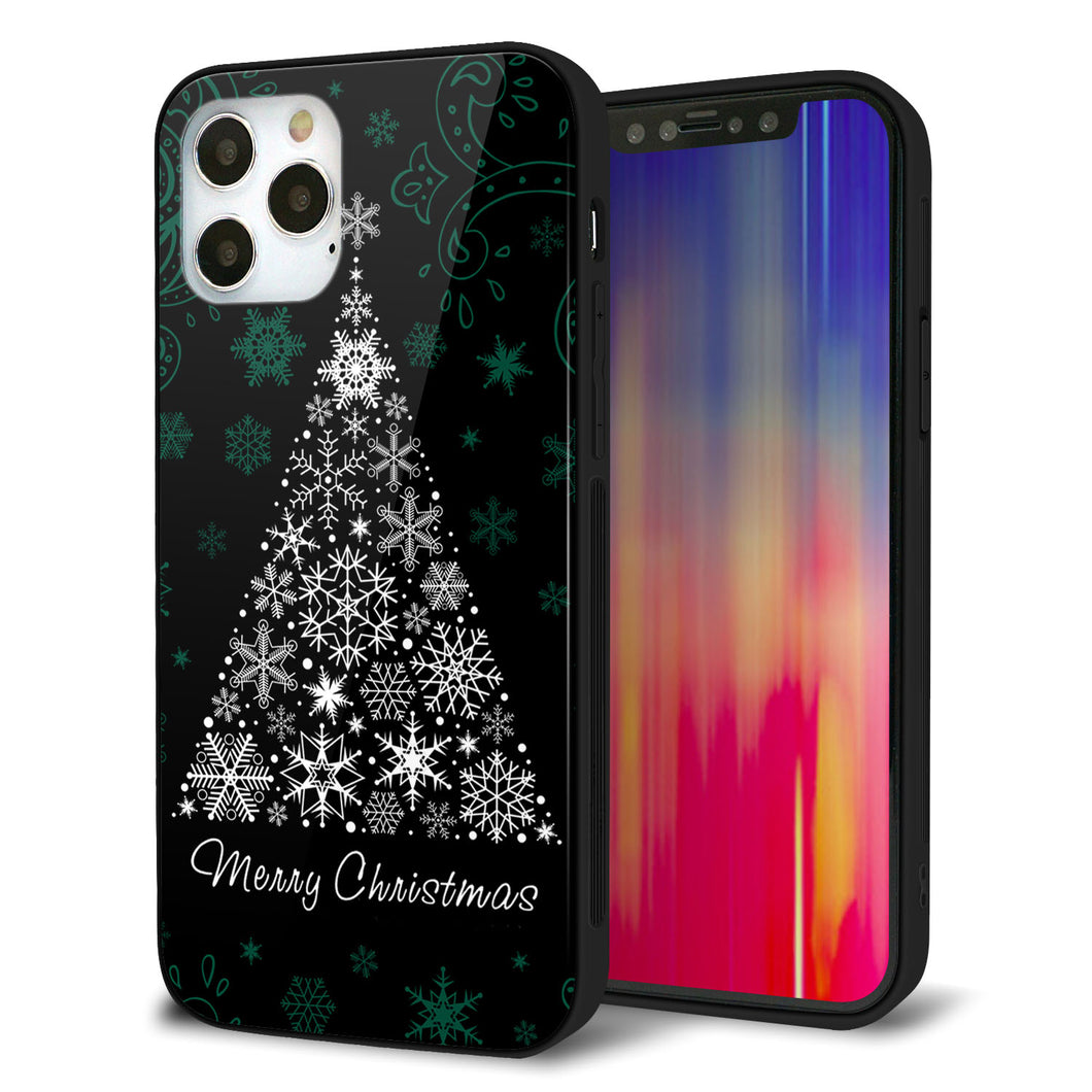 iPhone12 Pro 強化ガラス＆TPUスマホケース ガラプリ【XA808 聖なるツリー】