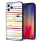 iPhone12 Pro 強化ガラス＆TPUスマホケース ガラプリ【YA893 ストライプネコ02 L】