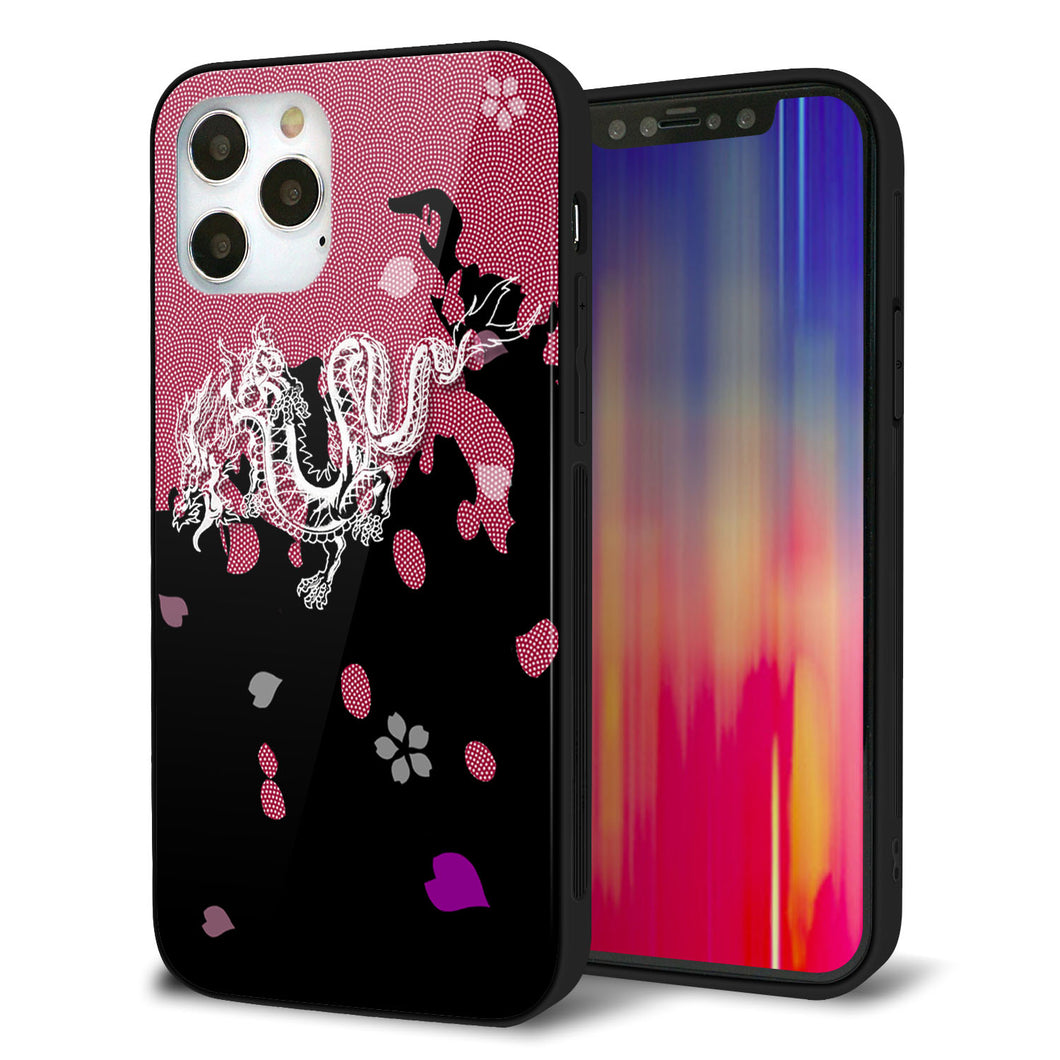 iPhone12 Pro 強化ガラス＆TPUスマホケース ガラプリ【YC900 和竜01】