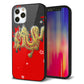 iPhone12 Pro 強化ガラス＆TPUスマホケース ガラプリ【YC901 和竜02】