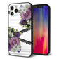iPhone12 Pro 強化ガラス＆TPUスマホケース ガラプリ【YI888 フラワー９】