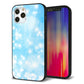 iPhone12 Pro 強化ガラス＆TPUスマホケース ガラプリ【YJ289 デザインブルー】