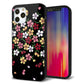 iPhone12 Pro 強化ガラス＆TPUスマホケース ガラプリ【YJ323 和柄 なでしこ】