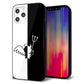 iPhone12 Pro Max 強化ガラス＆TPUスマホケース ガラプリ【027 ハーフデビット】