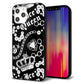 iPhone12 Pro Max 強化ガラス＆TPUスマホケース ガラプリ【187 ゴージャス クラウン】
