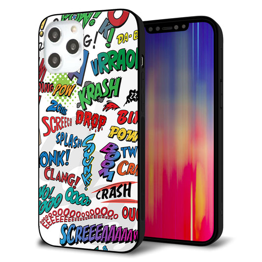 iPhone12 Pro Max 強化ガラス＆TPUスマホケース ガラプリ【271 アメリカン キャッチコピー】
