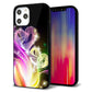 iPhone12 Pro Max 強化ガラス＆TPUスマホケース ガラプリ【386 光の軌跡】