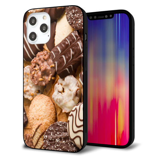 iPhone12 Pro Max 強化ガラス＆TPUスマホケース ガラプリ【442 クッキー mix】
