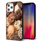 iPhone12 Pro Max 強化ガラス＆TPUスマホケース ガラプリ【442 クッキー mix】