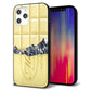 iPhone12 Pro Max 強化ガラス＆TPUスマホケース ガラプリ【553 板チョコ?ホワイト】