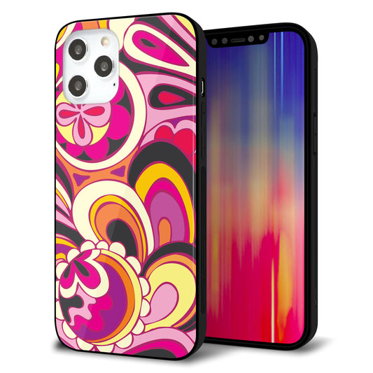 iPhone12 Pro Max 強化ガラス＆TPUスマホケース ガラプリ【586 ブローアップカラー】