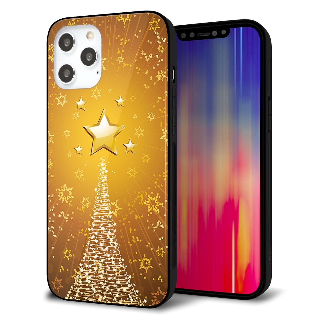 iPhone12 Pro Max 強化ガラス＆TPUスマホケース ガラプリ【590 光の塔】