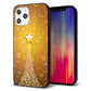 iPhone12 Pro Max 強化ガラス＆TPUスマホケース ガラプリ【590 光の塔】