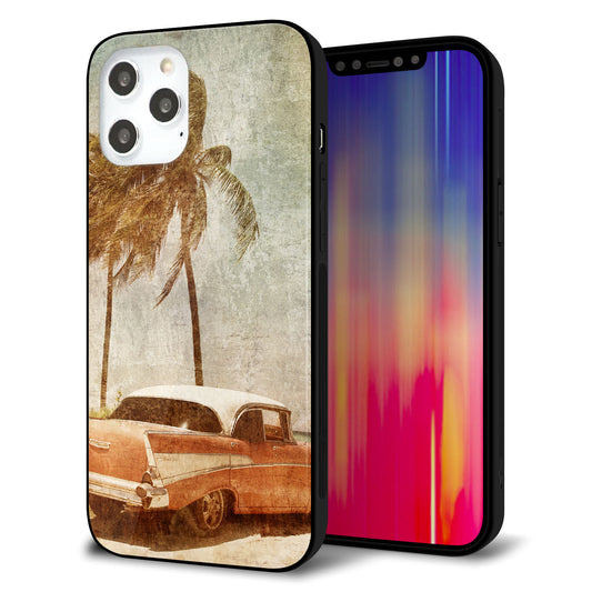 iPhone12 Pro Max 強化ガラス＆TPUスマホケース ガラプリ【620 憧れの時-CAR】