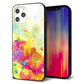 iPhone12 Pro Max 強化ガラス＆TPUスマホケース ガラプリ【647 ハイビスカスと蝶】