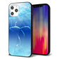 iPhone12 Pro Max 強化ガラス＆TPUスマホケース ガラプリ【1047 海の守り神くじら】
