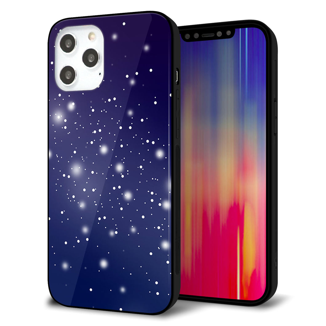 iPhone12 Pro Max 強化ガラス＆TPUスマホケース ガラプリ【1271 天空の川】