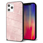 iPhone12 Pro Max 強化ガラス＆TPUスマホケース ガラプリ【1340 かくれハート（桜色）】