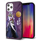 iPhone12 Pro Max 強化ガラス＆TPUスマホケース ガラプリ【AB805 長宗我部 元親 イラストと家紋】