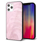 iPhone12 Pro Max 強化ガラス＆TPUスマホケース ガラプリ【KM873 大理石ラベンダー】